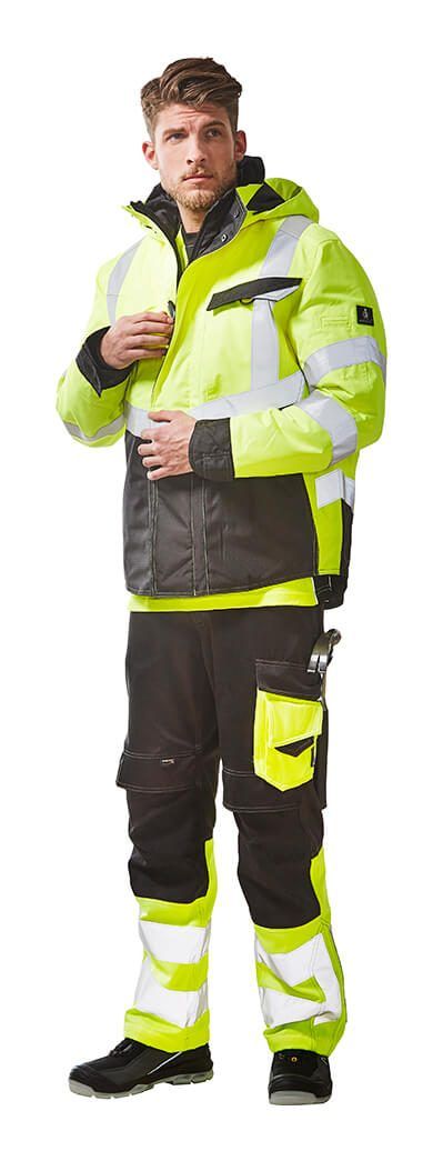 Hose mit Knietaschen SAFE SUPREME dunkelanthrazit/hi-vis orange
