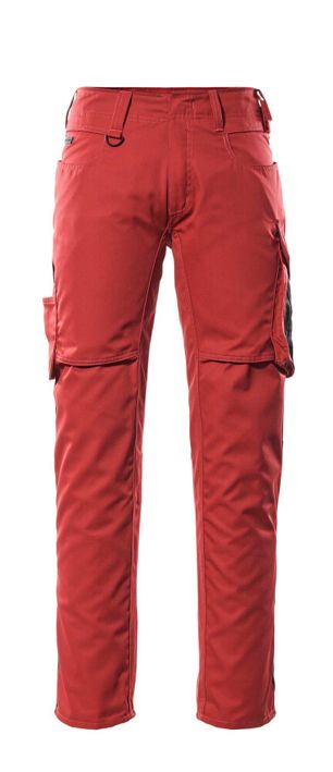 Hose mit Schenkeltaschen UNIQUE rot/schwarz