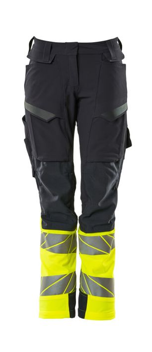 Hose mit Knietaschen ACCELERATE SAFE schwarzblau/hi-vis gelb