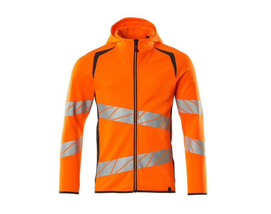 Kapuzensweatshirt mit Reißverschluss ACCELERATE SAFE hi-vis orange/dunkelanthrazit