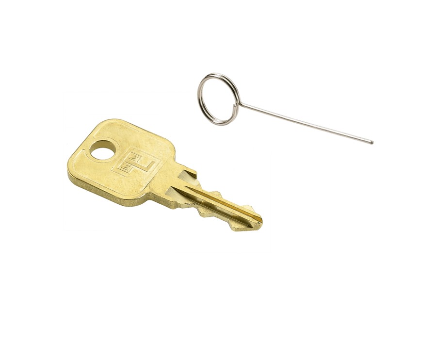Notöffnungsschlüssel und Codefindernadel Fixcode
