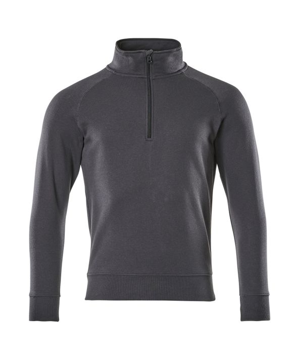 Sweatshirt mit kurzem Reißverschluss CROSSOVER schwarzblau