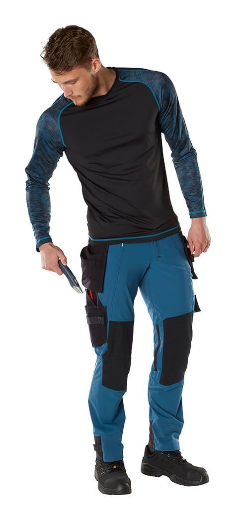 T-Shirt, Langarm ADVANCED schwarzblau