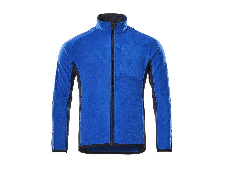 Fleecejacke UNIQUE kornblau/schwarzblau