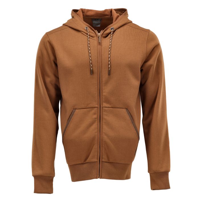 Kapuzensweatshirt mit Reißverschluss CUSTOMIZED Nussbraun