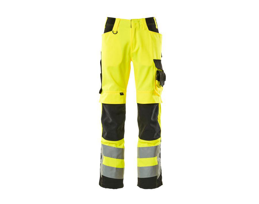 Hose mit Knietaschen SAFE SUPREME hi-vis gelb/schwarz