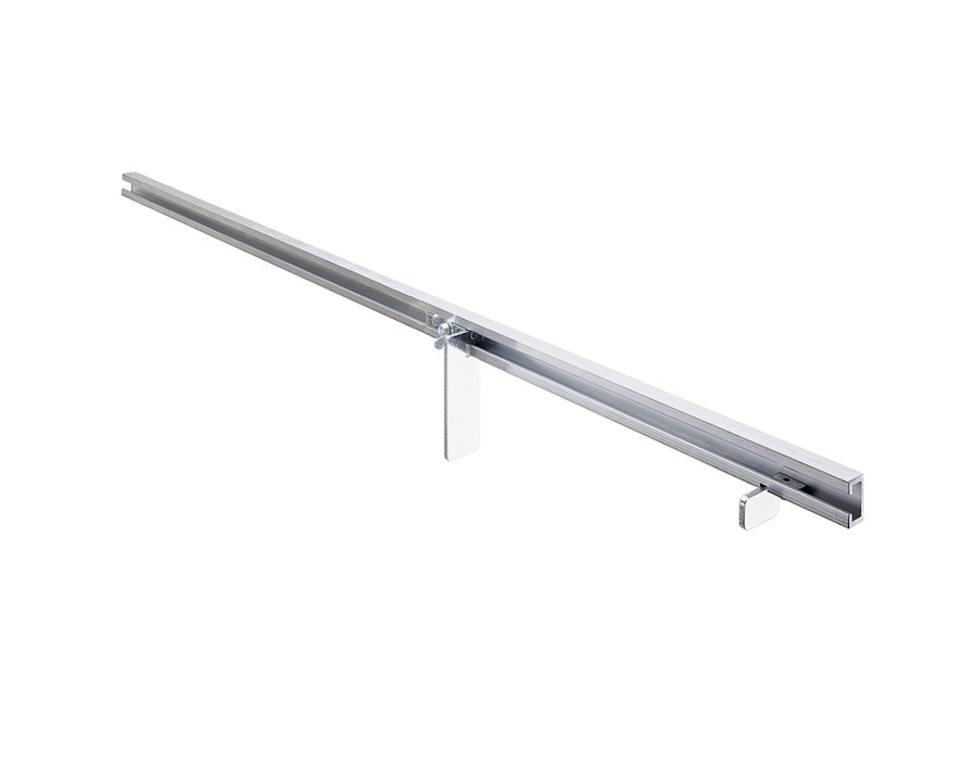 Schiene 1500 mm mit 2 Anschlägen (fester und verstellbarer Anschlag)