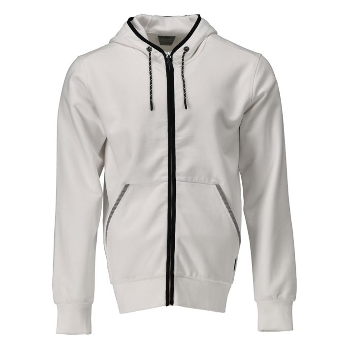 Kapuzensweatshirt mit Reißverschluss CUSTOMIZED weiss
