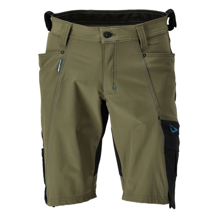 Shorts ADVANCED mossgrün/schwarz