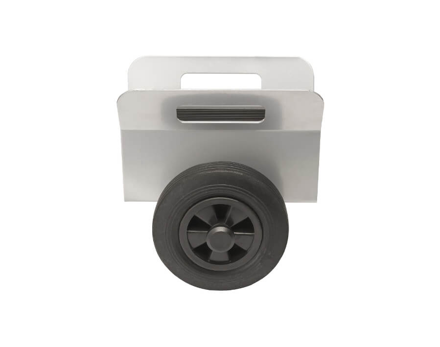 Plattenklemmwagen mit Gummirad