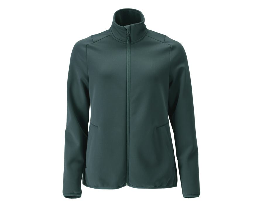 Fleecepullover mit Reißverschluss CUSTOMIZED waldgrün
