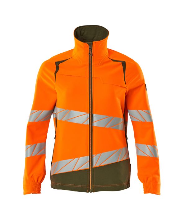 Jacke ACCELERATE SAFE hi-vis orange/moosgrün