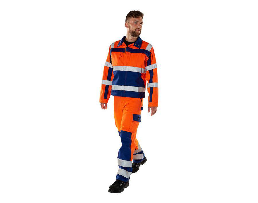 Jacke SAFE COMPETE hi-vis orange/marine