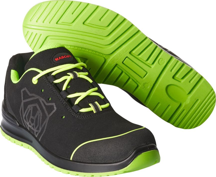 Sicherheitshalbschuh FOOTWEAR CLASSIC Schwarz/Limonengrün