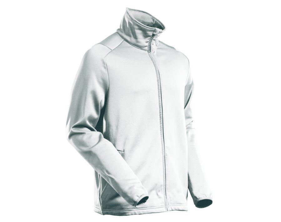 Fleecepullover mit Reißverschluss CUSTOMIZED weiss
