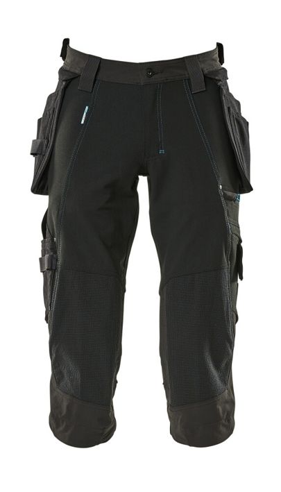 Dreiviertel-Hose mit Hängetaschen ADVANCED schwarz