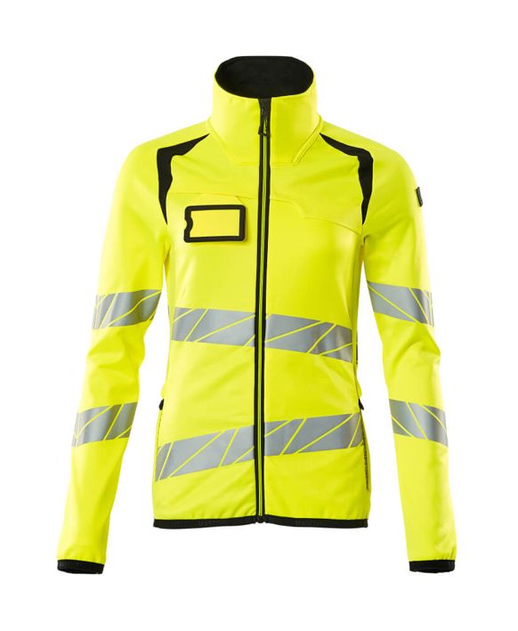 Fleecepullover mit Reißverschluss ACCELERATE SAFE hi-vis gelb/schwarz