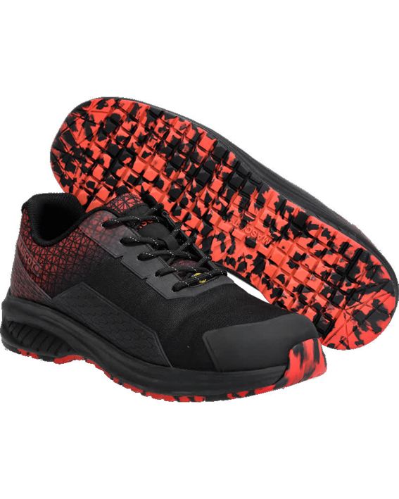 Sicherheitshalbschuh FOOTWEAR ACCELERATE schwarz/verkehrsrot