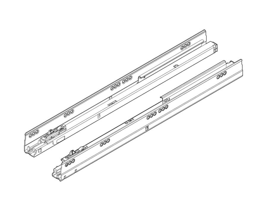 Vollauszug mit BLUMOTION TANDEMBOX intivo/antaro 