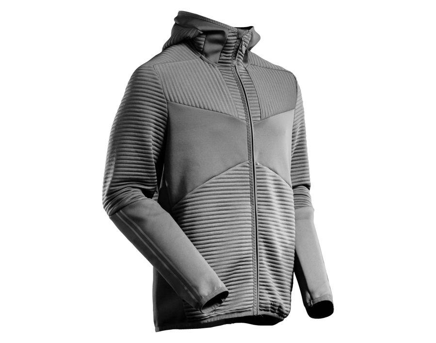 Fleece Kapuzensweatshirt mit Reißverschluss CUSTOMIZED Anthrazitgrau