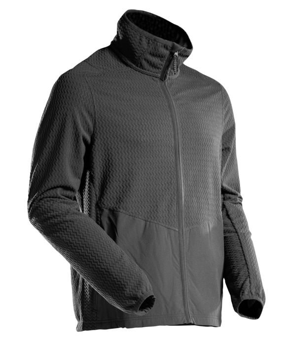 Microfleece Pullover mit Reißverschluss CUSTOMIZED schwarz