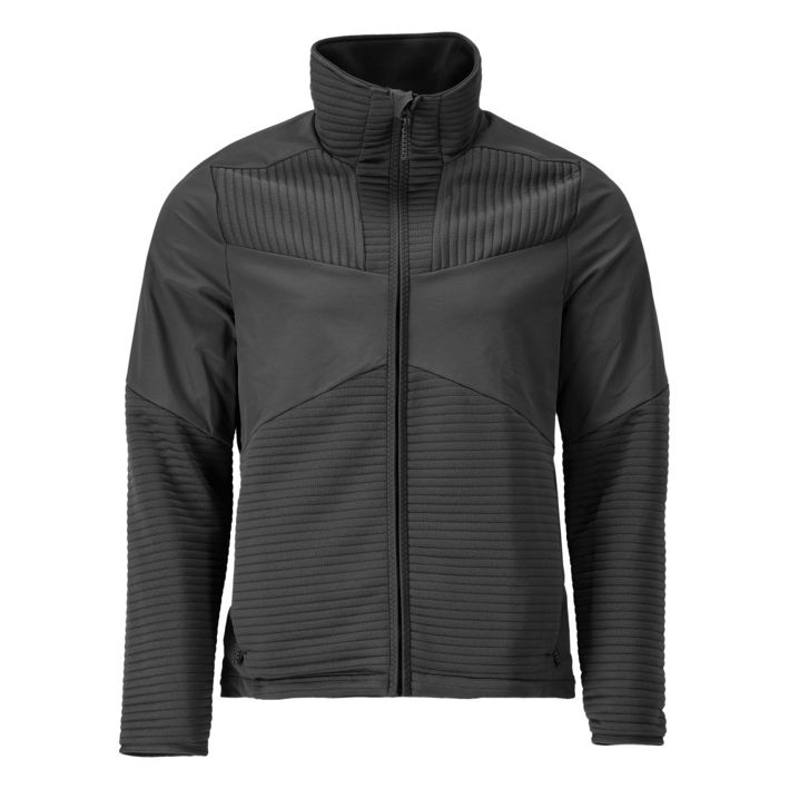 Fleecepullover mit Reißverschluss und Futter CUSTOMIZED schwarz