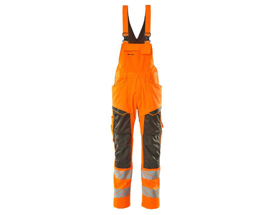 Latzhose mit Knietaschen ACCELERATE SAFE hi-vis orange/dunkelanthrazit