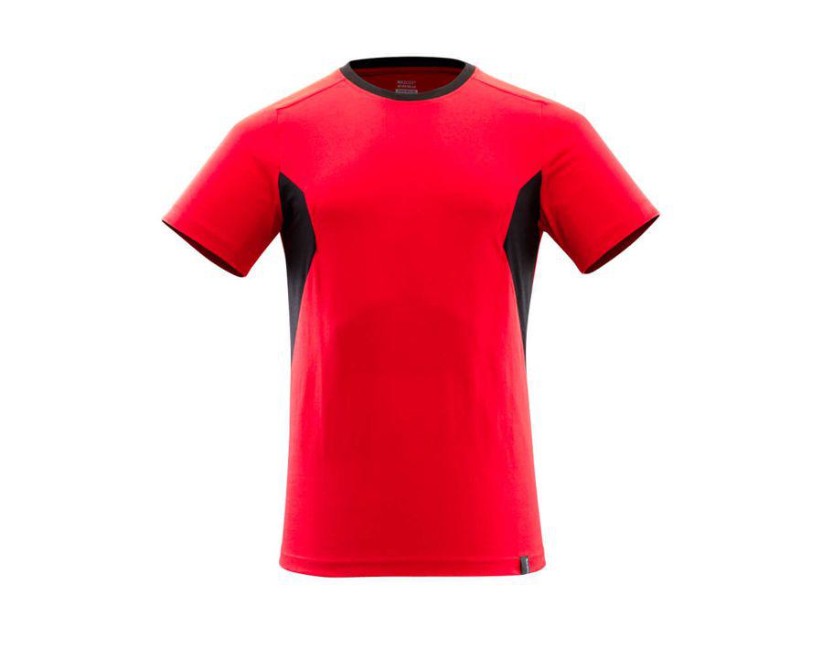 T-Shirt ACCELERATE verkehrsrot/schwarz