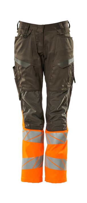 Hose mit Knietaschen ACCELERATE SAFE dunkelanthrazit/hi-vis orange