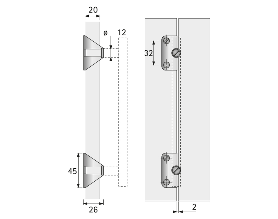 Adapter für Faltschiebetüren Adapter für Faltschiebetüren
