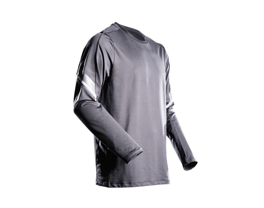 T-Shirt, Langarm CUSTOMIZED Anthrazitgrau