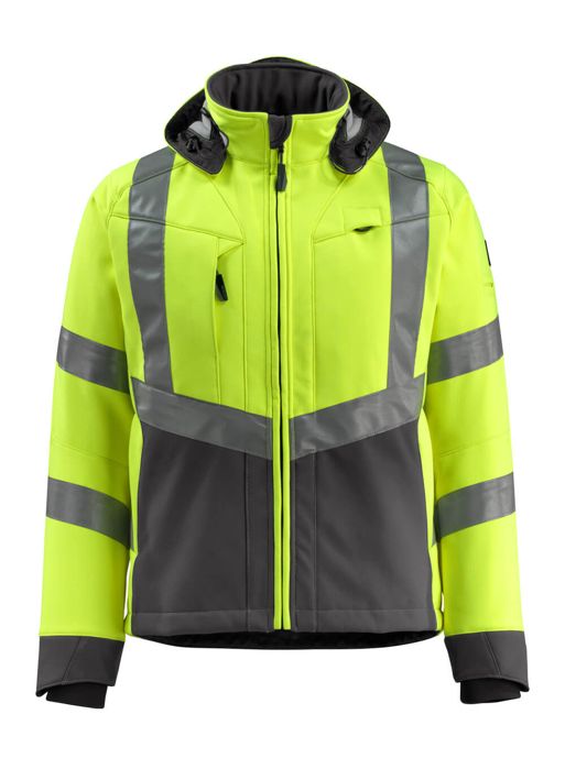 Soft Shell Jacke SAFE SUPREME hi-vis gelb/dunkelanthrazit