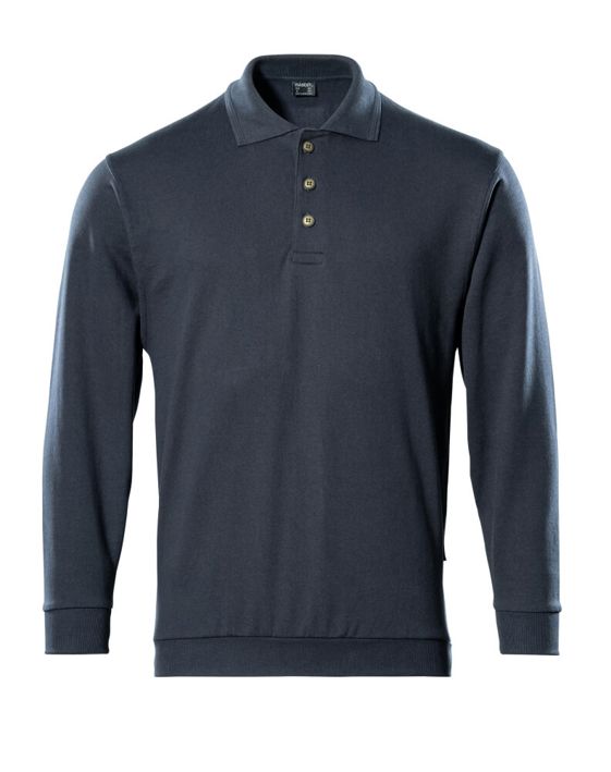 Polo-Sweatshirt CROSSOVER schwarzblau