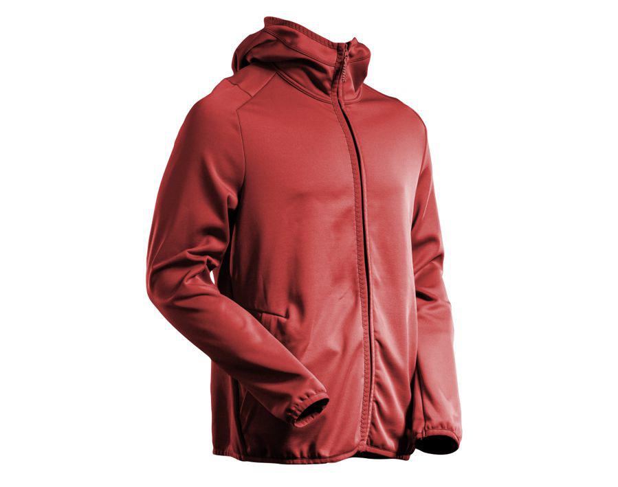 Fleecepullover mit Kapuze CUSTOMIZED Herbstrot
