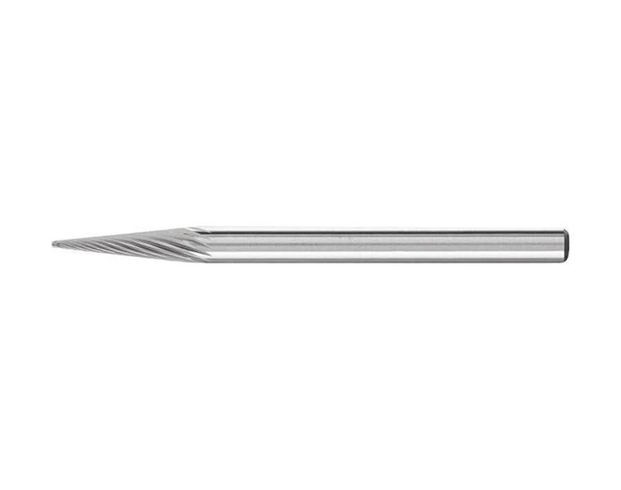 Hartmetall-Kleinfrässtift (Rotorfräser) DIN 8033 – Schaft-Ø 3 mm, Spitzkegelform SKM, Zahnung 5