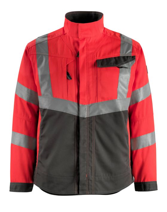 Jacke SAFE SUPREME hi-vis rot/dunkelanthrazit