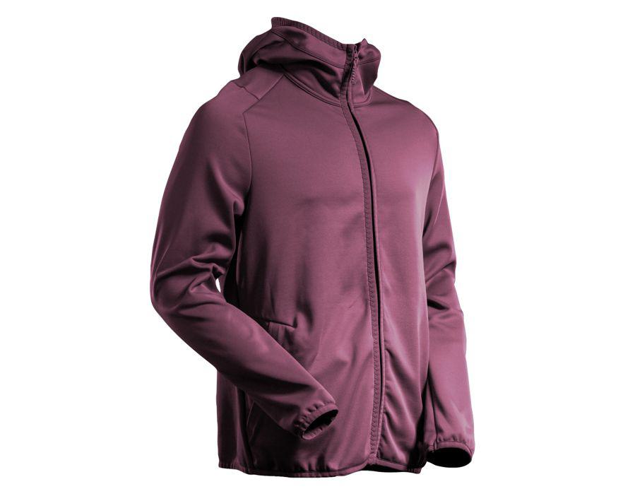 Fleecepullover mit Kapuze CUSTOMIZED bordeaux