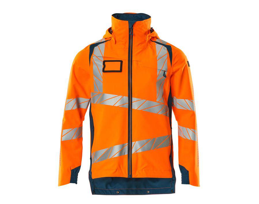 Hard Shell Jacke ACCELERATE SAFE hi-vis orange/dunkelpetroleum