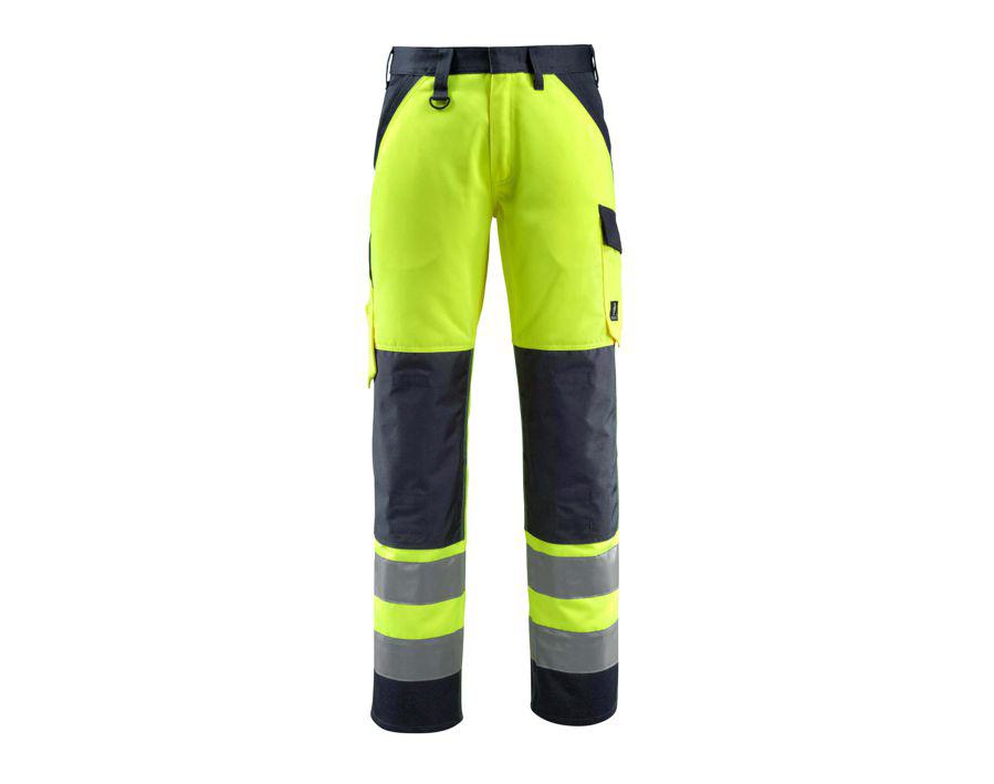 Hose mit Knietaschen SAFE LIGHT hi-vis gelb/schwarzblau