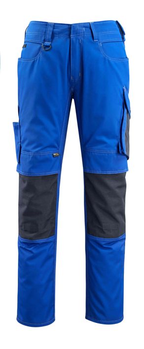 Hose mit Knietaschen UNIQUE kornblau/schwarzblau