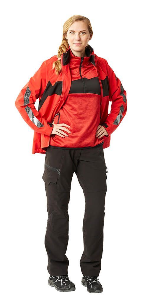Hard Shell Jacke ACCELERATE dunkelanthrazit/schwarz