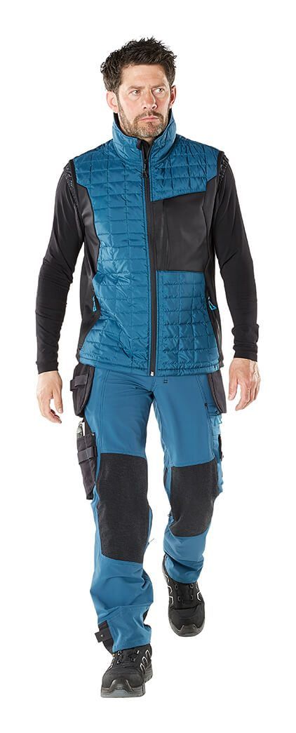 Thermoweste ADVANCED mossgrün/schwarz