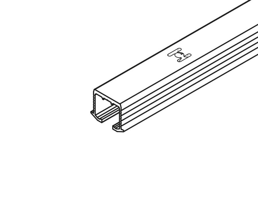 Einfachlaufschiene Hawa Clipo 26/36