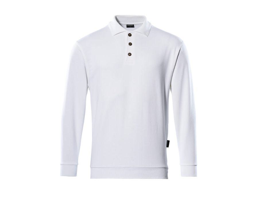 Polo-Sweatshirt CROSSOVER weiss