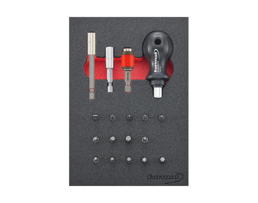 Werkzeugmodul Bit-Sortiment 1/4", 18-teilig, Modul 1/9