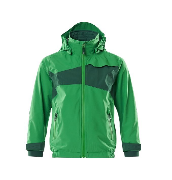Hard Shell Jacke für Kinder ACCELERATE grasgrün/grün