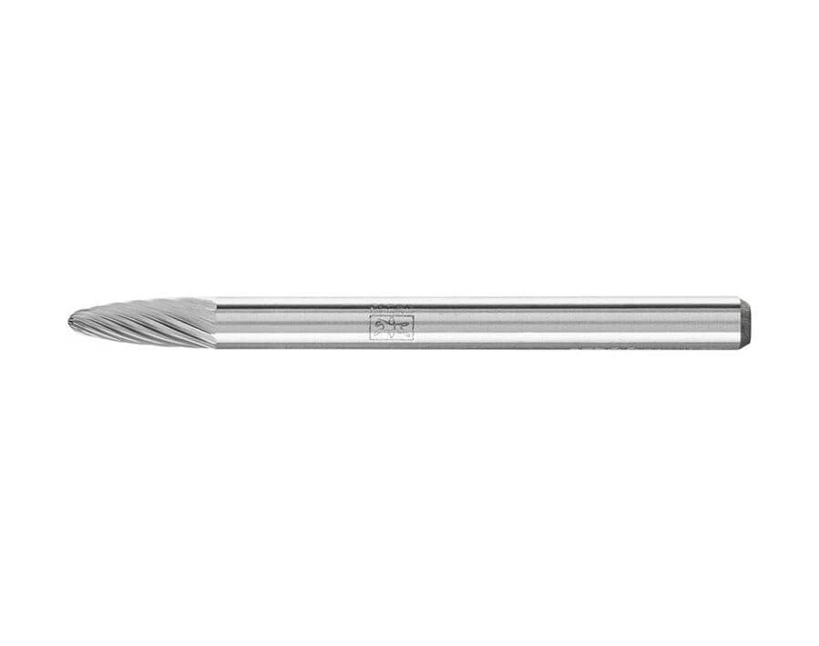 Hartmetall-Kleinfrässtift (Rotorfräser) DIN 8033 – Schaft-Ø 3 mm, Rundbogenform RBF, Zahnung 5