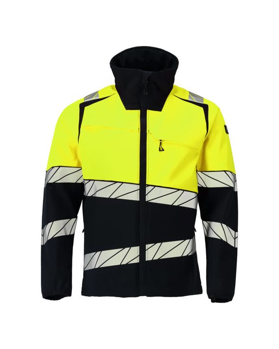 Soft Shell Jacke ACCELERATE SAFE schwarz/hi-vis gelb