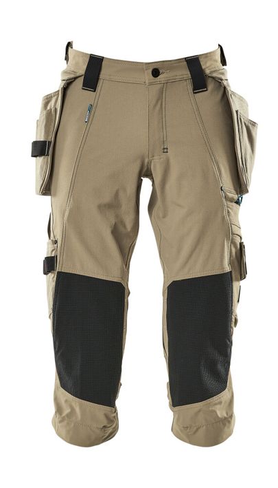 Dreiviertel-Hose mit Hängetaschen ADVANCED hellkhaki