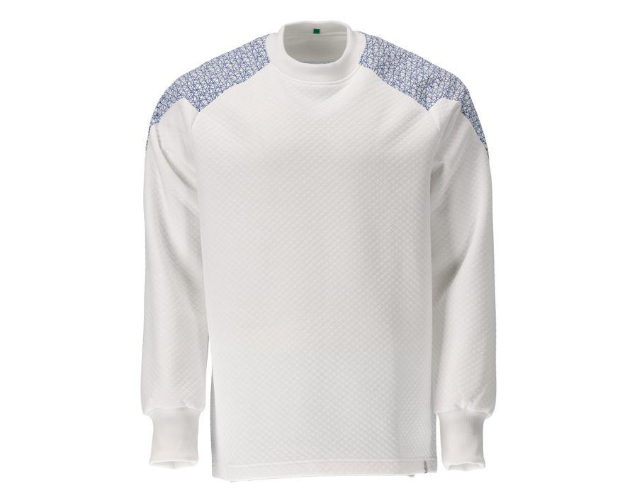 Sweatshirt FOOD & CARE weiss/azurblau